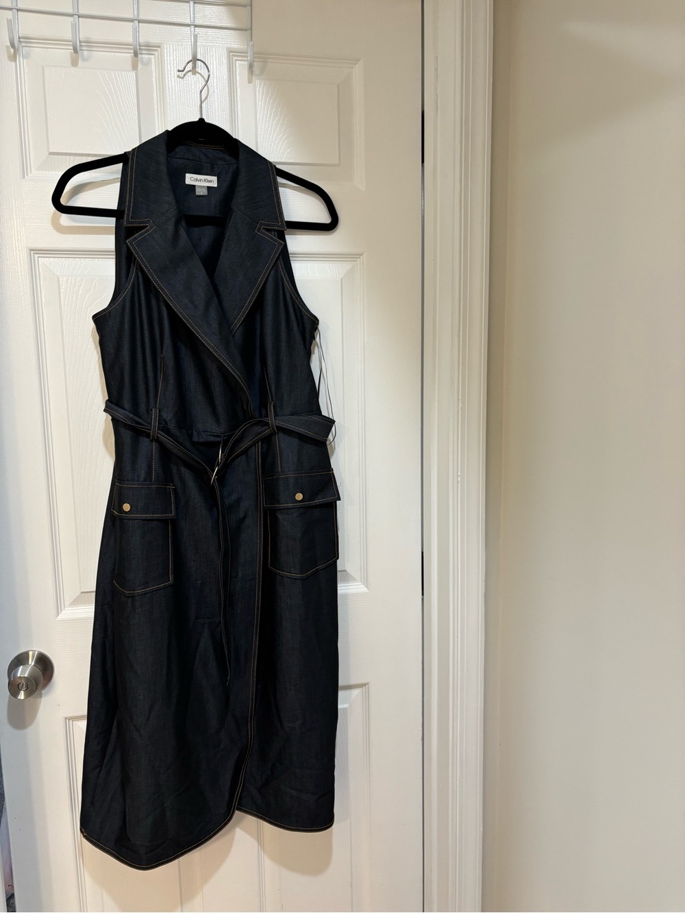Calvin Klein Denim Sleeveless Dress